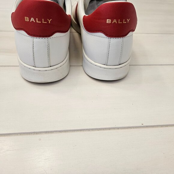 Bally Spring Summer 2024 Sneaker in Candy Red and White Leather Size 11 US - Picture 6 of 7